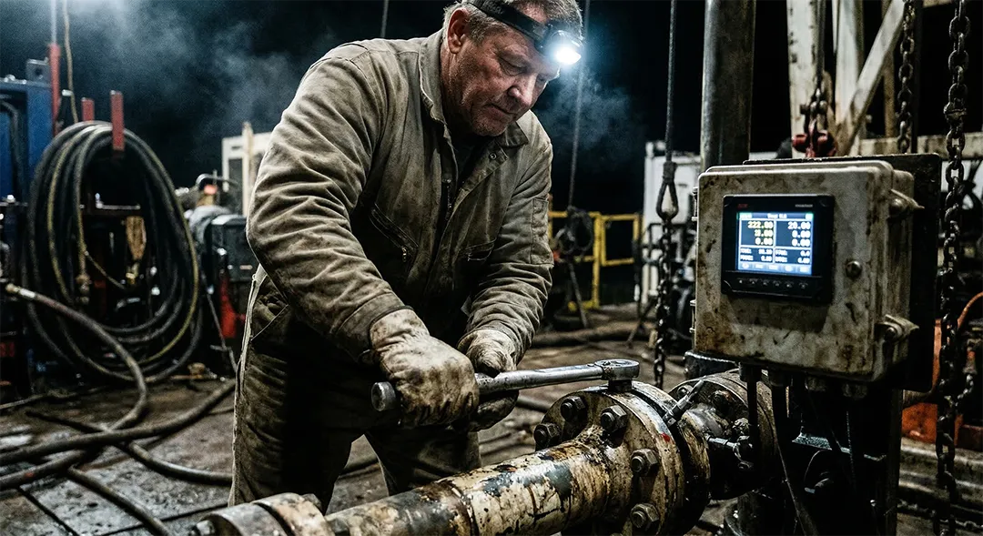oil-worker-working-on-the-pipe-AI-in-Oil-and-Gas