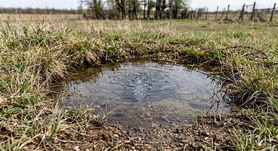 signs-of-oil-on-your-land-Gas-Bubbles-in-Water