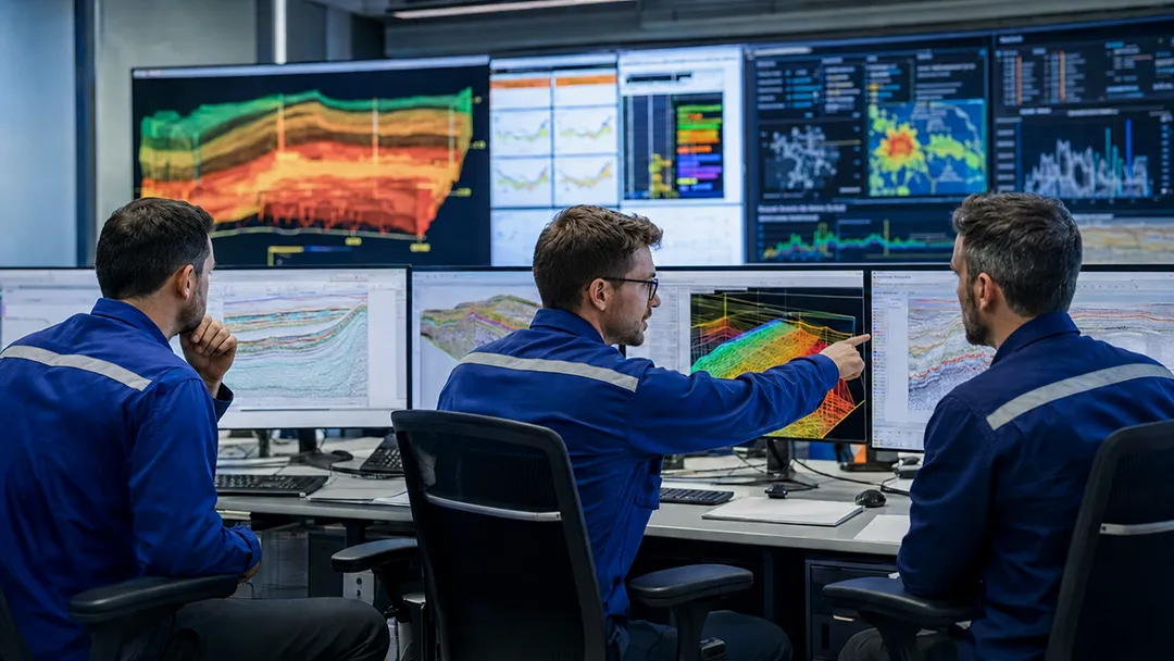 enhanced-oil-recovery-engineers-reviewing-digital-oilfield-data-and-subsurface-models-in-a-control-room